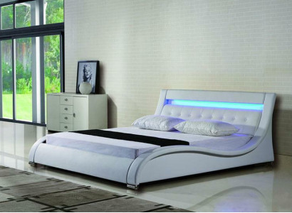 Bed Beds Upholstery Double Marriage Hotel Luxury Leather Decoration Modern Designer